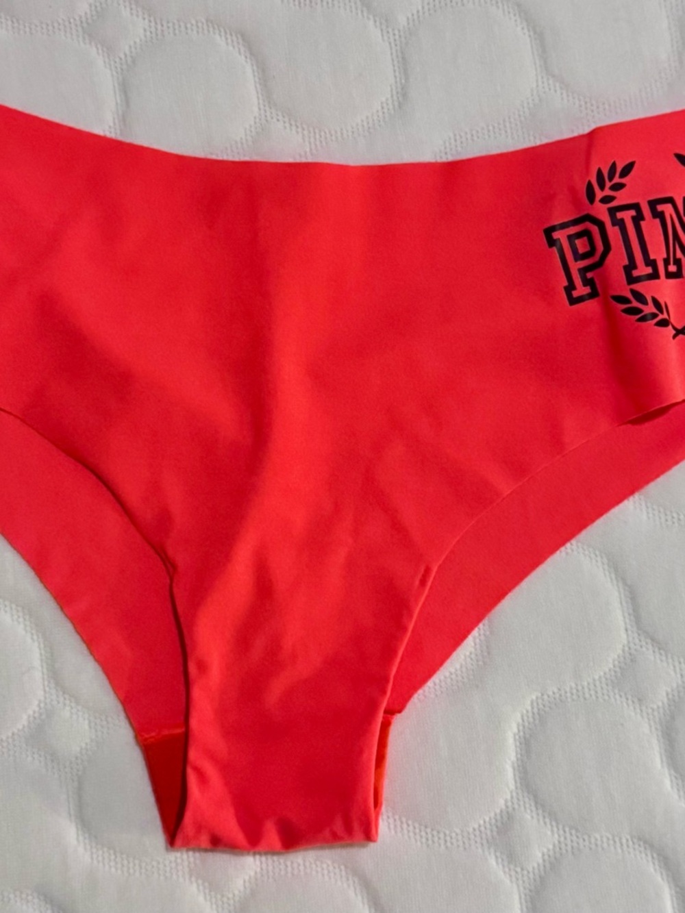 Victoria's Secret PINK Neon Coral Seamless undies